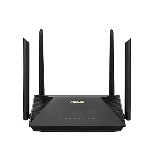 ASUS RT-AX52 (AX1800) Dual Band WiFi 6 Extendable Router, Instant Guard, Parental Control Scheduling, Built-in VPN, AiMesh